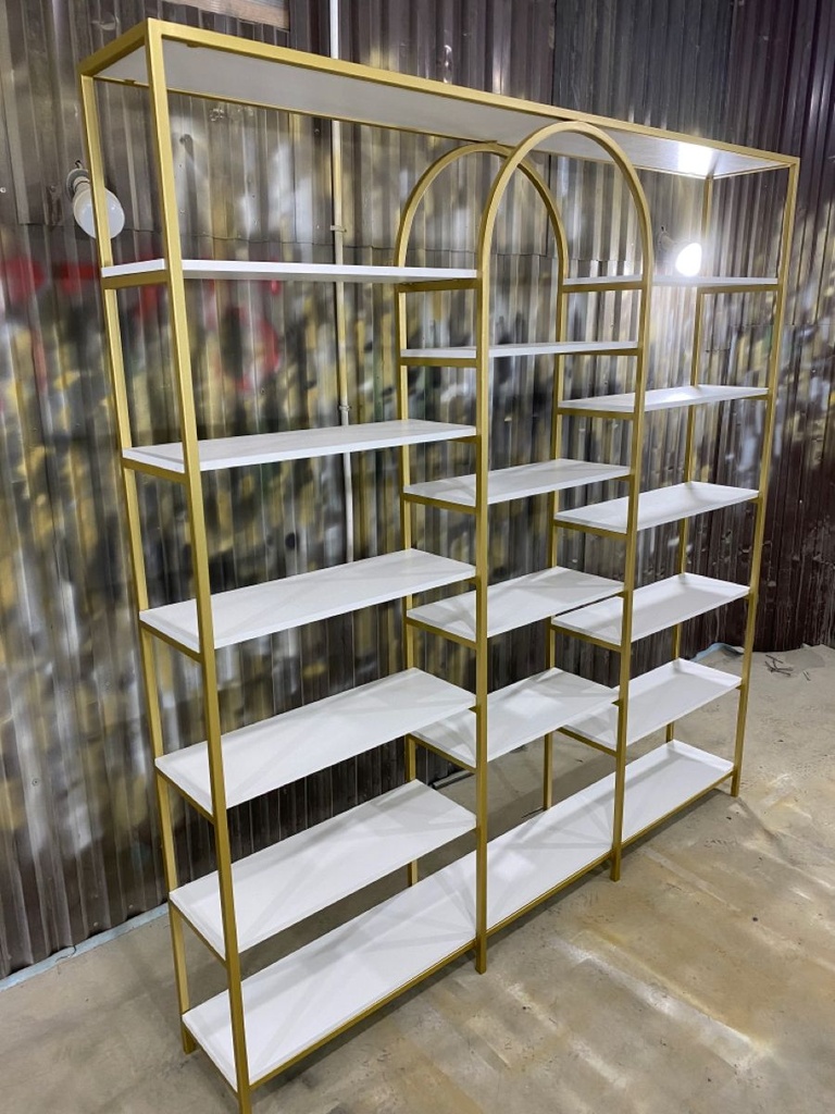[LHS-10658] Kệ trang trí khung chân sắt mặt gỗ LHS-10658