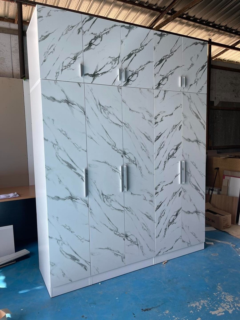 Tủ áo gỗ công nghiệp phủ melamine vân đá LHS-10054