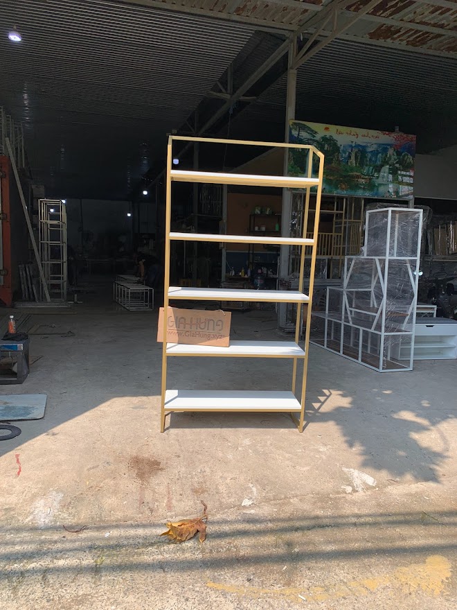 Kệ khung sắt mặt gỗ LHS-9759