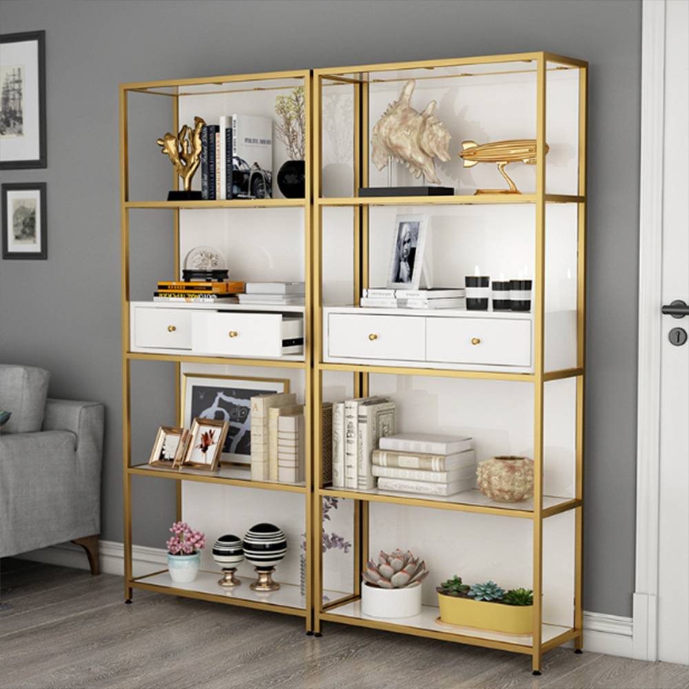 Kệ trang trí khung chân sắt mặt gỗ LHS-9520
