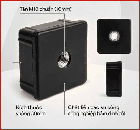 Nắp vuông 50 tán M10 LHS-9020