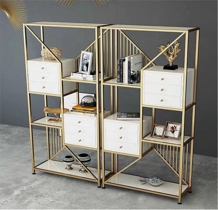 Kệ trang trí khung chân sắt mặt gỗ LHS-8972