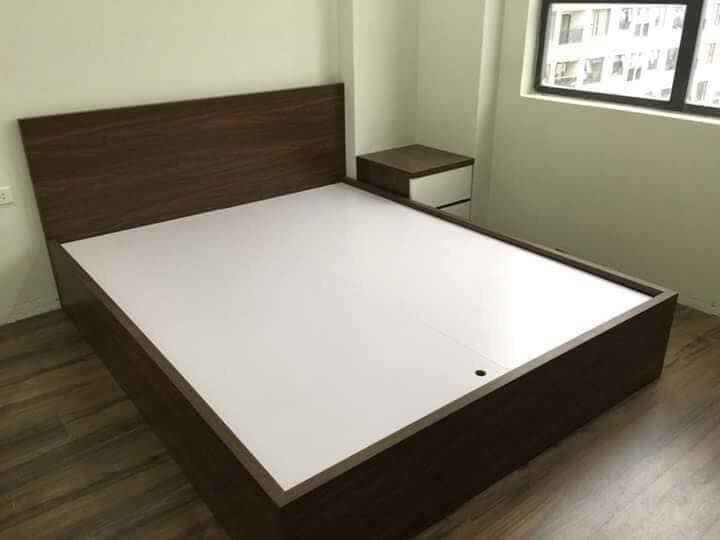 Giường gỗ công nghiệp MDF chống ẩm không ngăn kéo LHS-7308