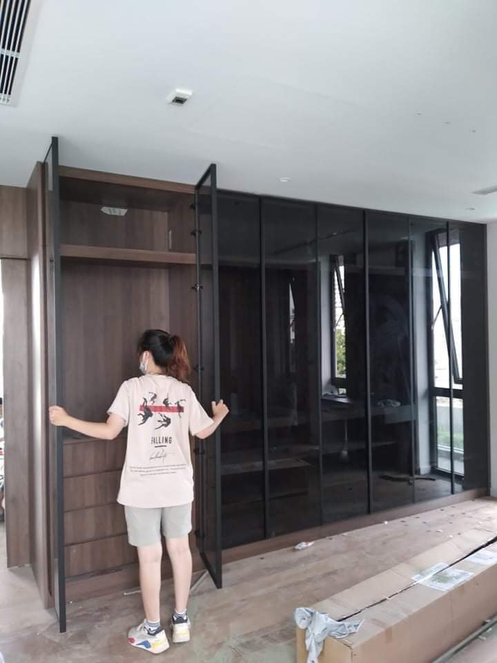 Tủ Áo Gỗ Công Nghiệp Cánh Kính LHS-7231
