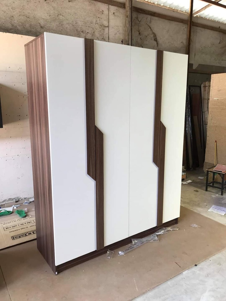 Tủ áo gỗ công nghiệp MDF chống ẩm 4 cánh LHS-7018