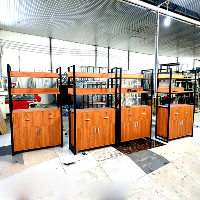 Mẫu Tủ kệ hồ sơ văn phòng khung sắt LHS-6278