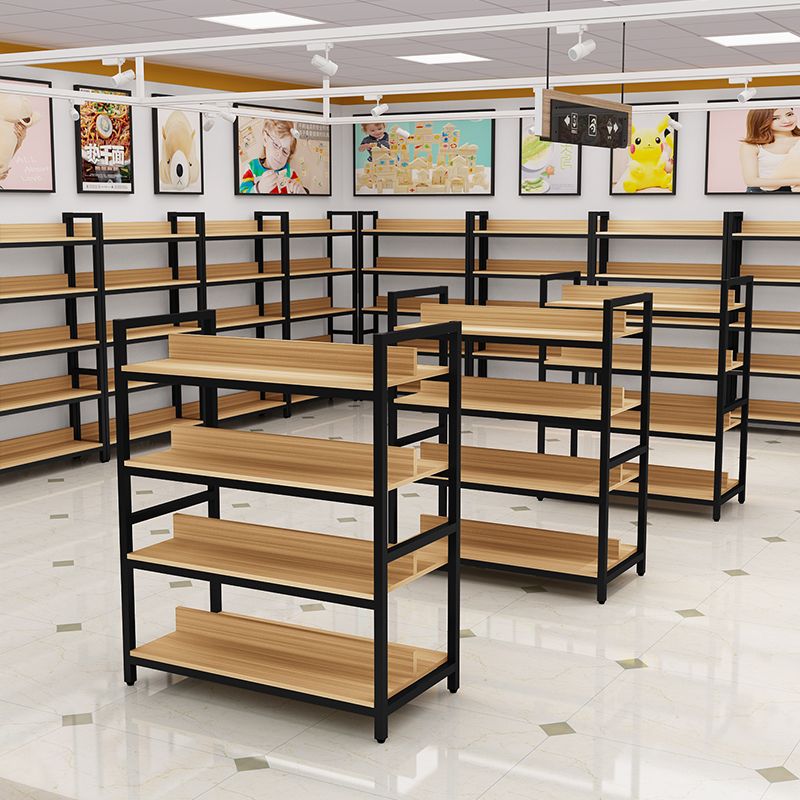 Kệ Shop Khung Sắt Mặt Gỗ LHS-8811