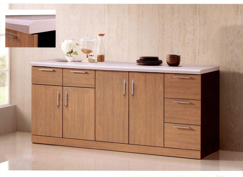 Tủ bếp MDF di động mặt đá LHS-5274