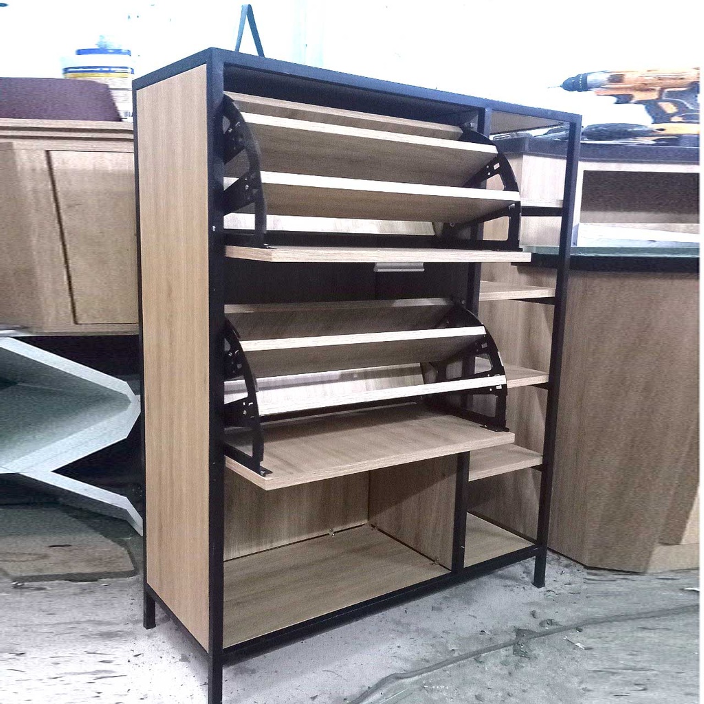 Tủ giày khung sắt gỗ MDF chống ẩm LHS-5040