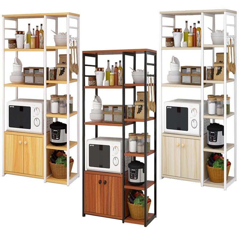 Kệ lò vi sóng khung sắt có tủ gỗ LHS-5121
