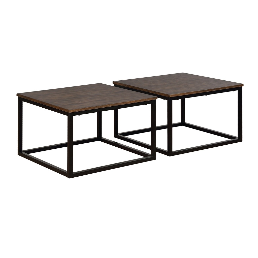 [LHS-3164] Bạn mẫu Bàn cafe chân sắt mặt gỗ giả cổ LHS-3164