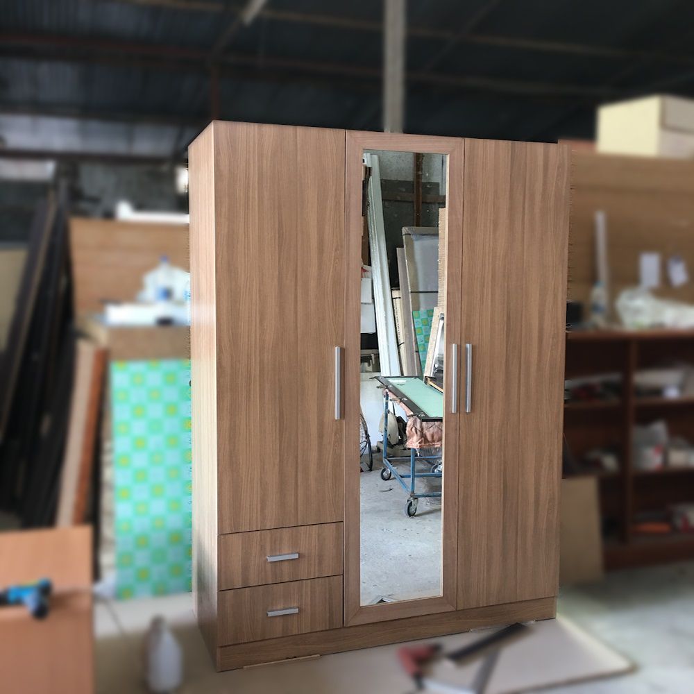 Tủ quần áo MDF 3 cánh có gương LHS-3156