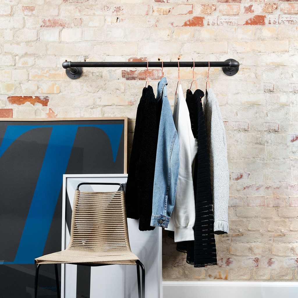 Sào móc quần áo ống nước gắn tường 70cm LHS-638